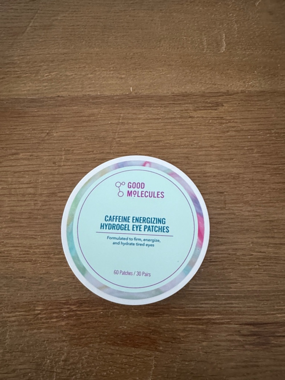 Good Molecules caffeine energizing eye patches